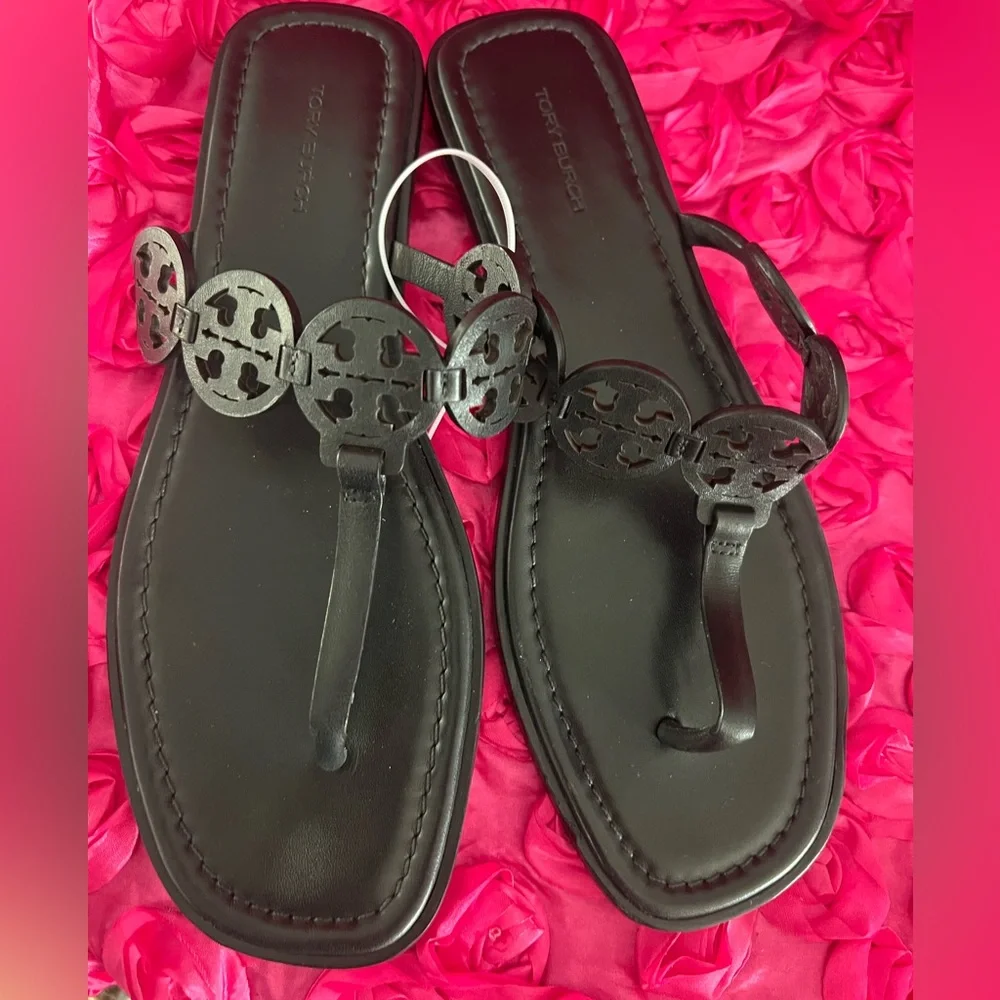 Authentic Tory Burch Women's Tiny Miller Thong Sandals